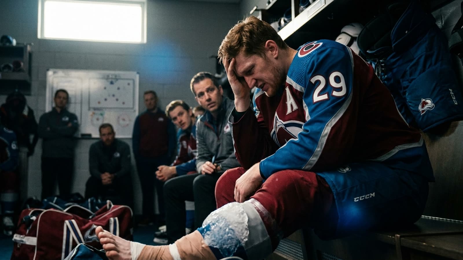 Nathan MacKinnon's injury leaves Colorado facing elimination without their engine. The Avalanche dynasty window may have just slammed shut.