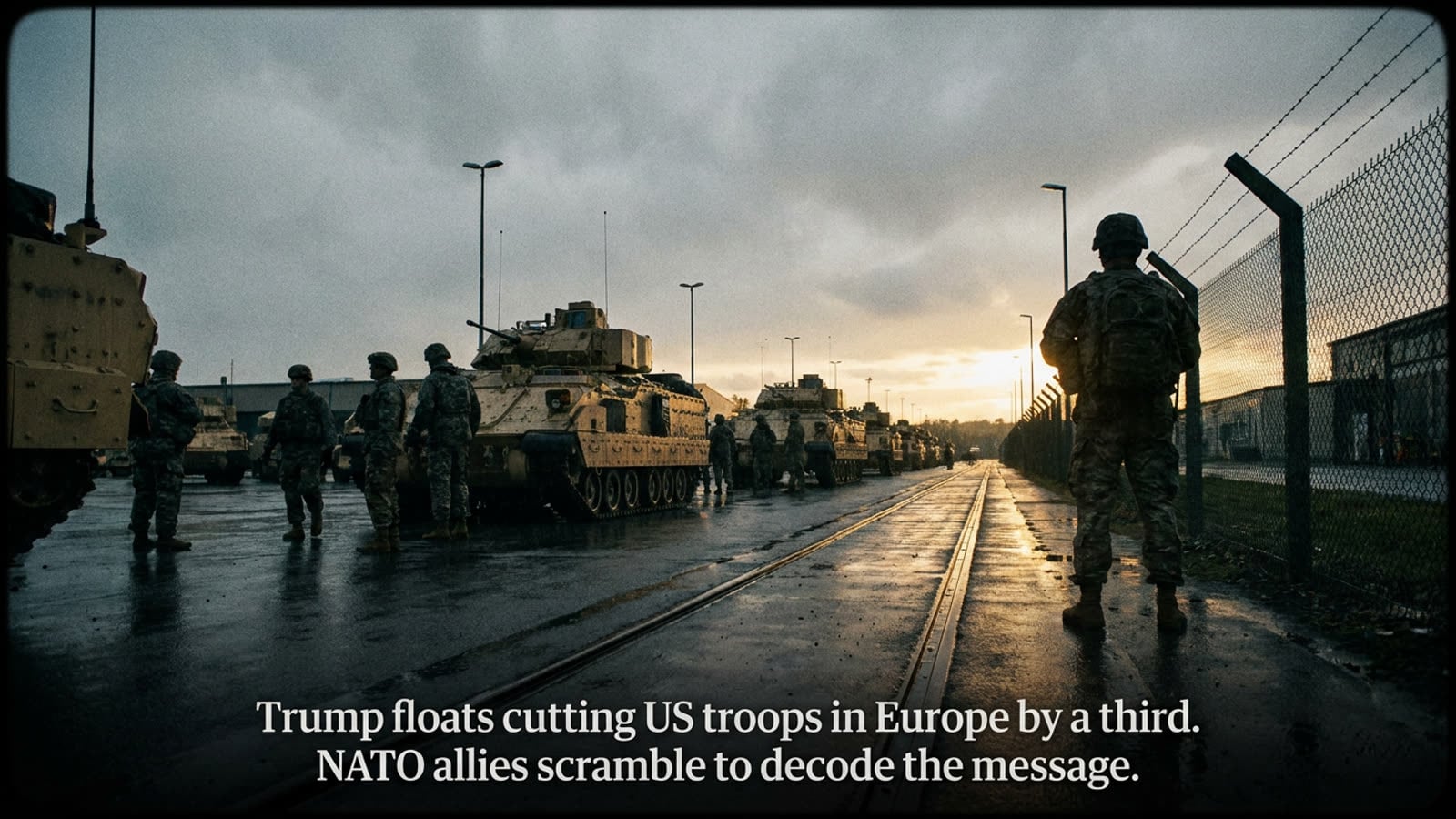 Trump floats cutting US troops in Europe by a third. NATO allies scramble to decode the message.