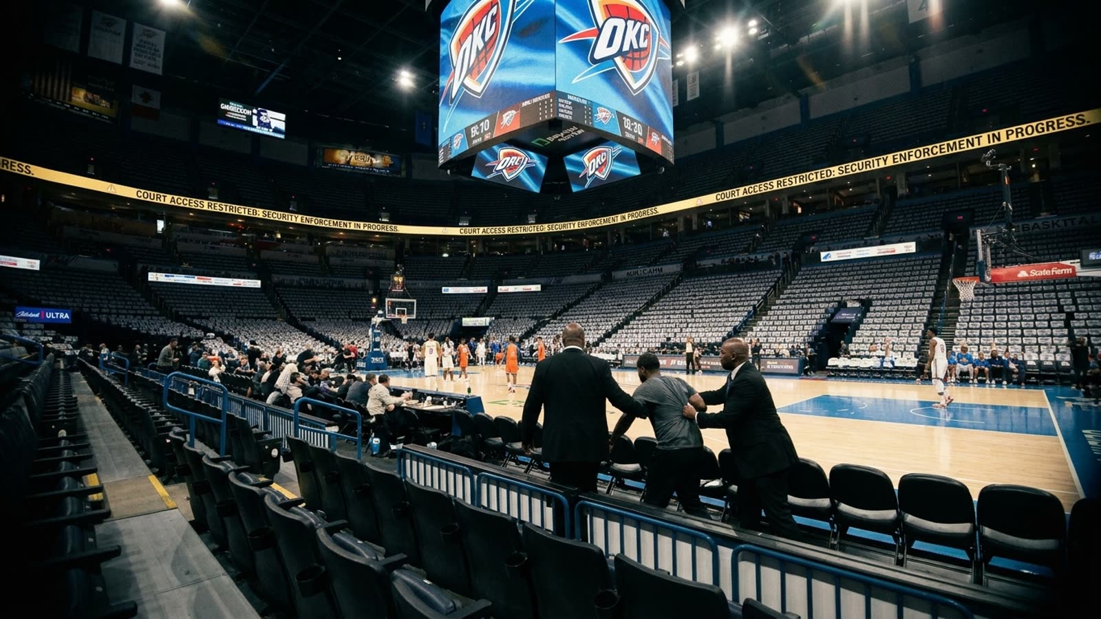 Two fans earned lifetime NBA bans for a courtside selfie. The league's security theater is finally getting teeth.