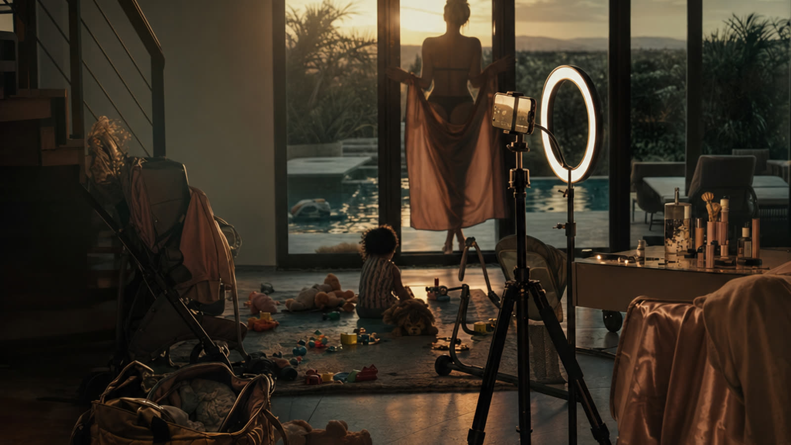 The celebrity thirst trap has become a family business. Motherhood is now just another content vertical.
