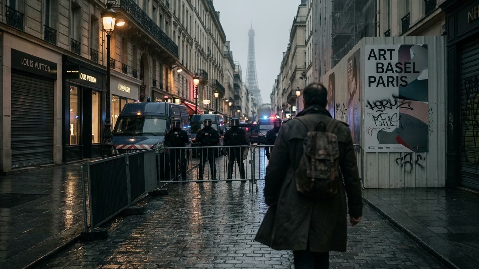 Paris is closing early. Art Basel, fashion week, and the city's cultural calendar are casualties of France's rolling unrest.