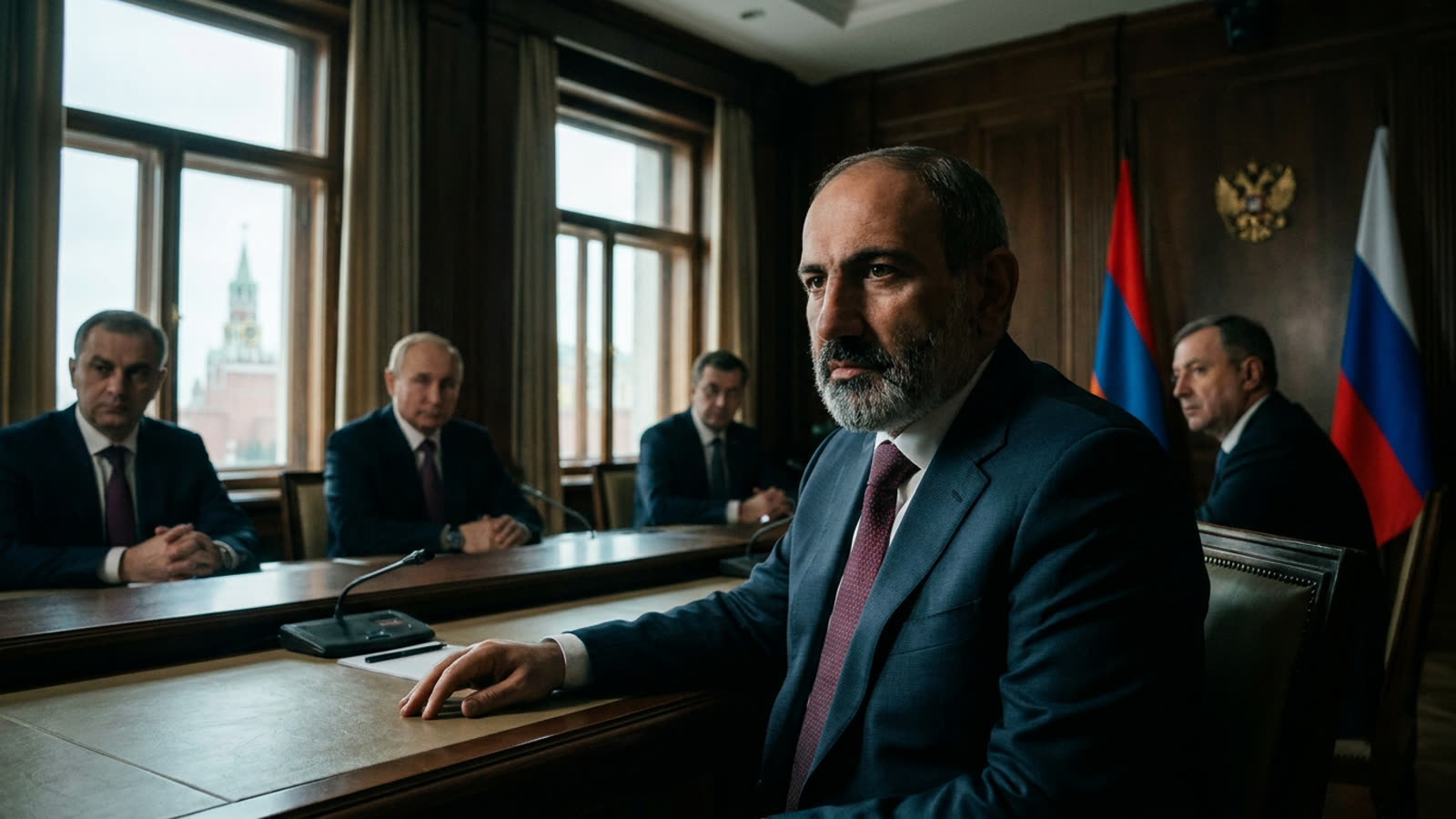 Putin meets Pashinyan as Armenia drifts toward the West. The Kremlin's grip on the Caucasus is slipping.