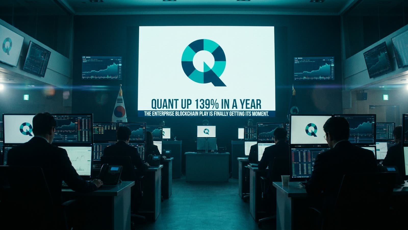 Quant is up 139% in a year while nobody was watching. The enterprise blockchain play is finally getting its moment.