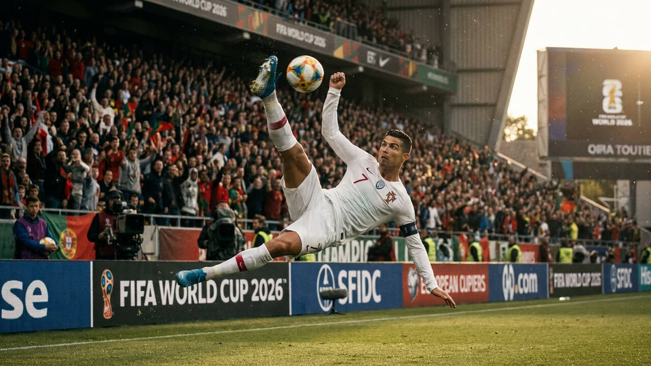 Cristiano Ronaldo is playing his final World Cup. He's making sure everyone notices.
