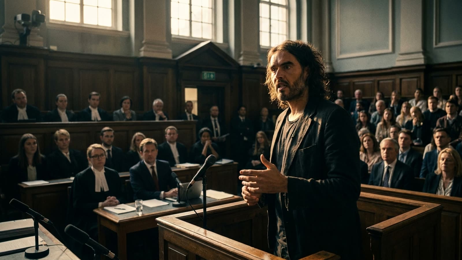 Russell Brand's criminal trial opened in London with testimony alleging rape at a 1999 party conference. The case marks a sharp fall for a performer who once commanded stadiums and streaming deals.