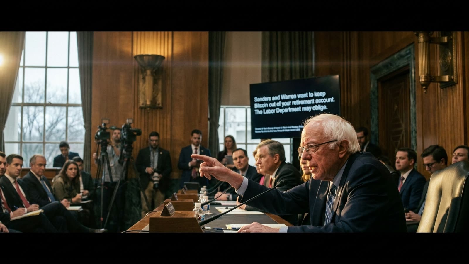 Sanders and Warren want to keep Bitcoin out of your retirement account. The Labor Department may oblige.