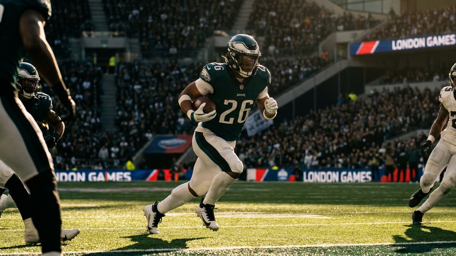 Philadelphia sends a depleted roster across the Atlantic. The Eagles' London trip just became a referendum on depth.