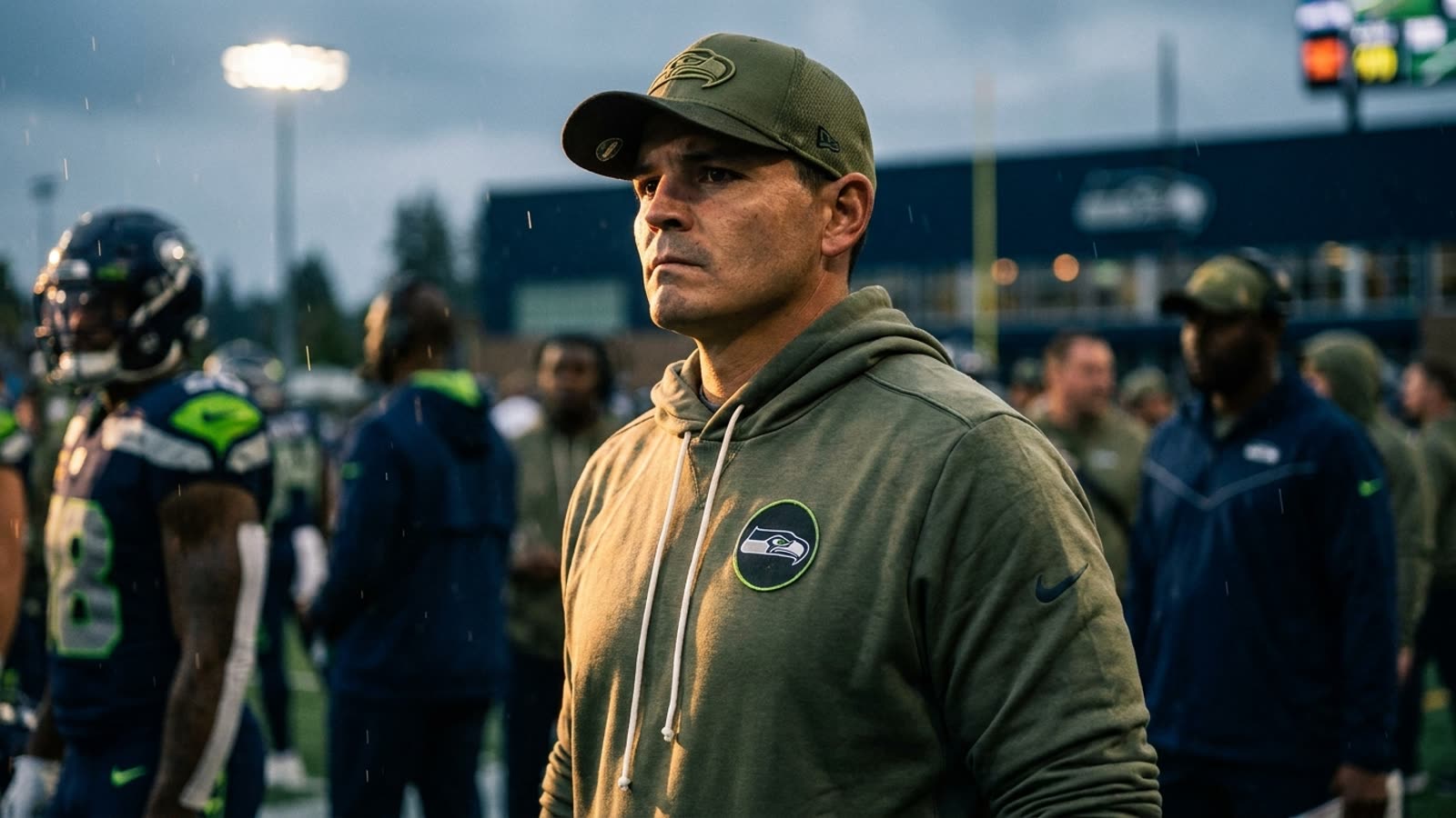 Mike Macdonald wants to 'run it forward.' The phrase reveals everything about Seattle's post-Carroll identity crisis.