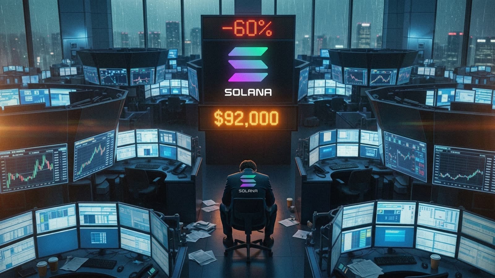 Solana's quiet collapse is the real Layer-1 story. The chain that was supposed to kill Ethereum is down 60% in a year.
