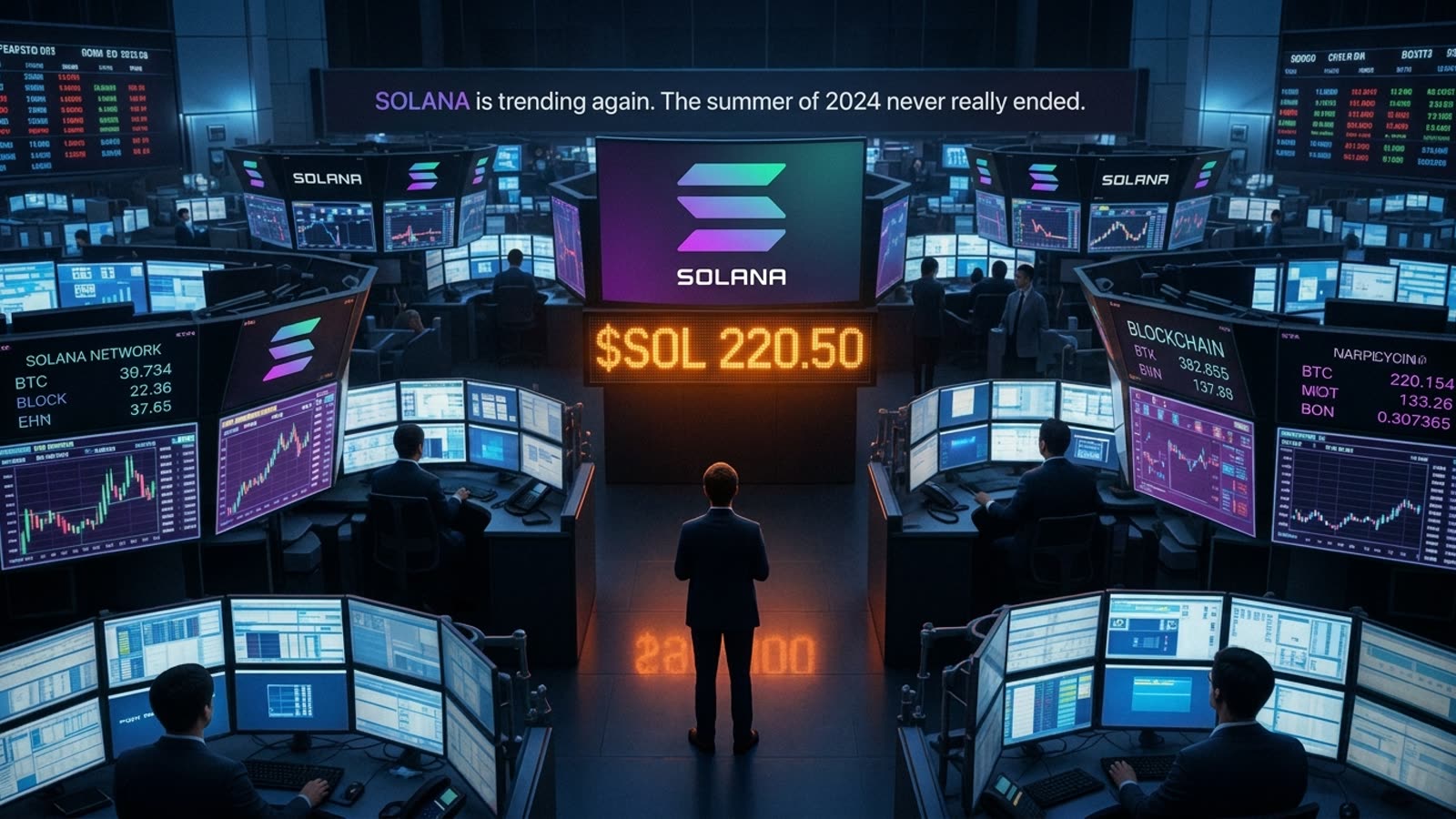 Solana is trending again. The summer of 2024 never really ended.