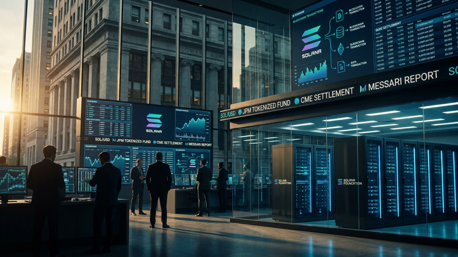 Wall Street is quietly colonizing Solana. The memecoin casino is becoming a settlement layer.