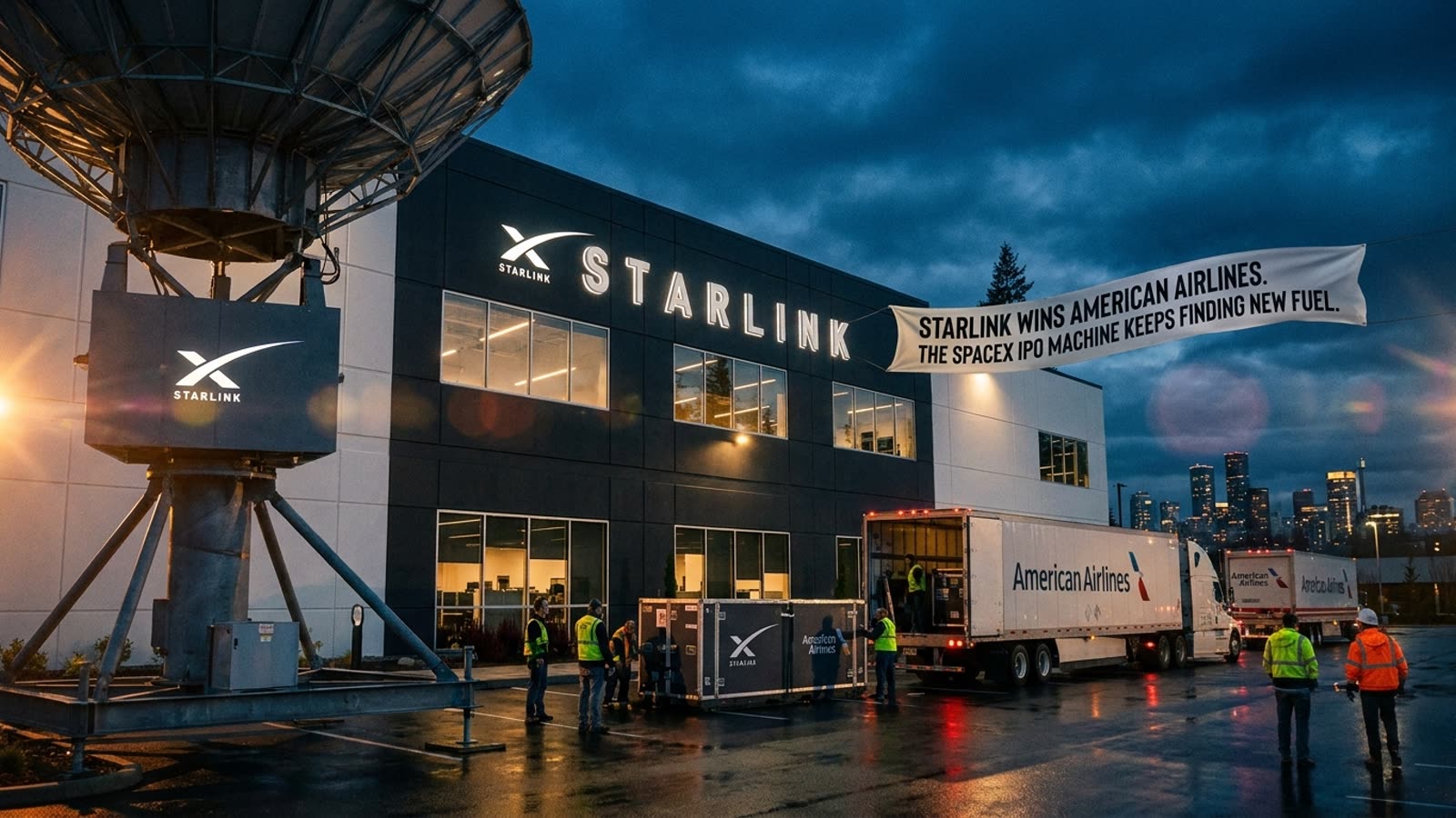 Starlink wins American Airlines. The SpaceX IPO machine keeps finding new fuel.