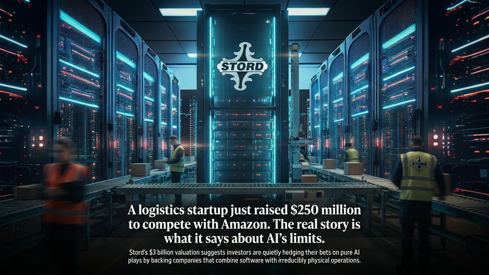 A logistics startup just raised $250 million to compete with Amazon. The real story is what it says about AI's limits.