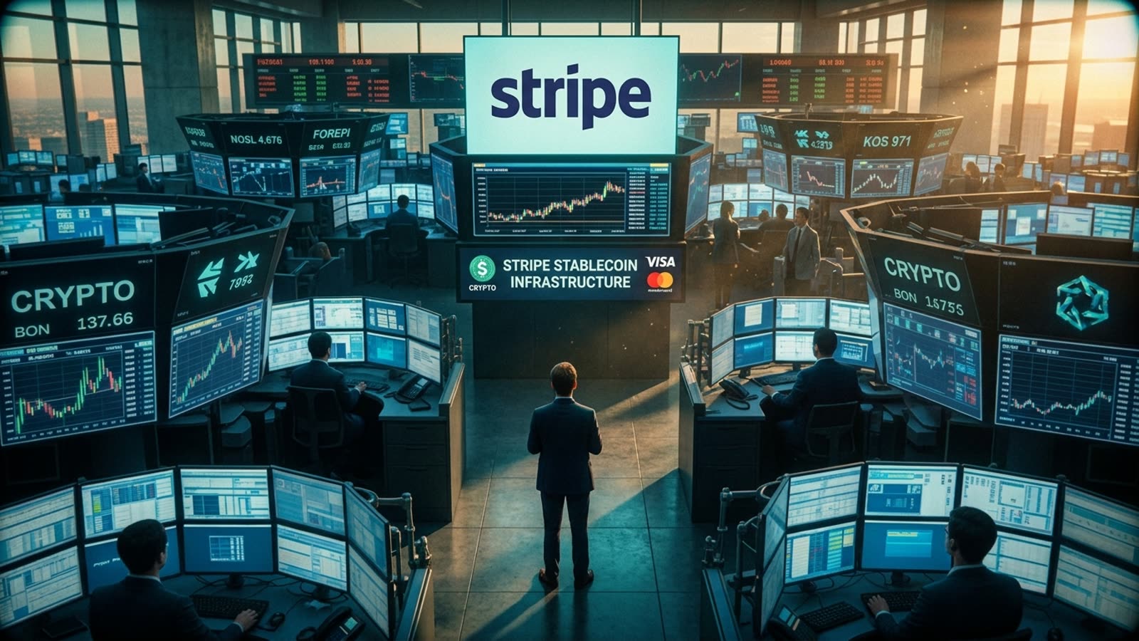 Stripe, Visa, and Mastercard are reportedly backing a new stablecoin platform. The payments oligopoly is hedging its bets.