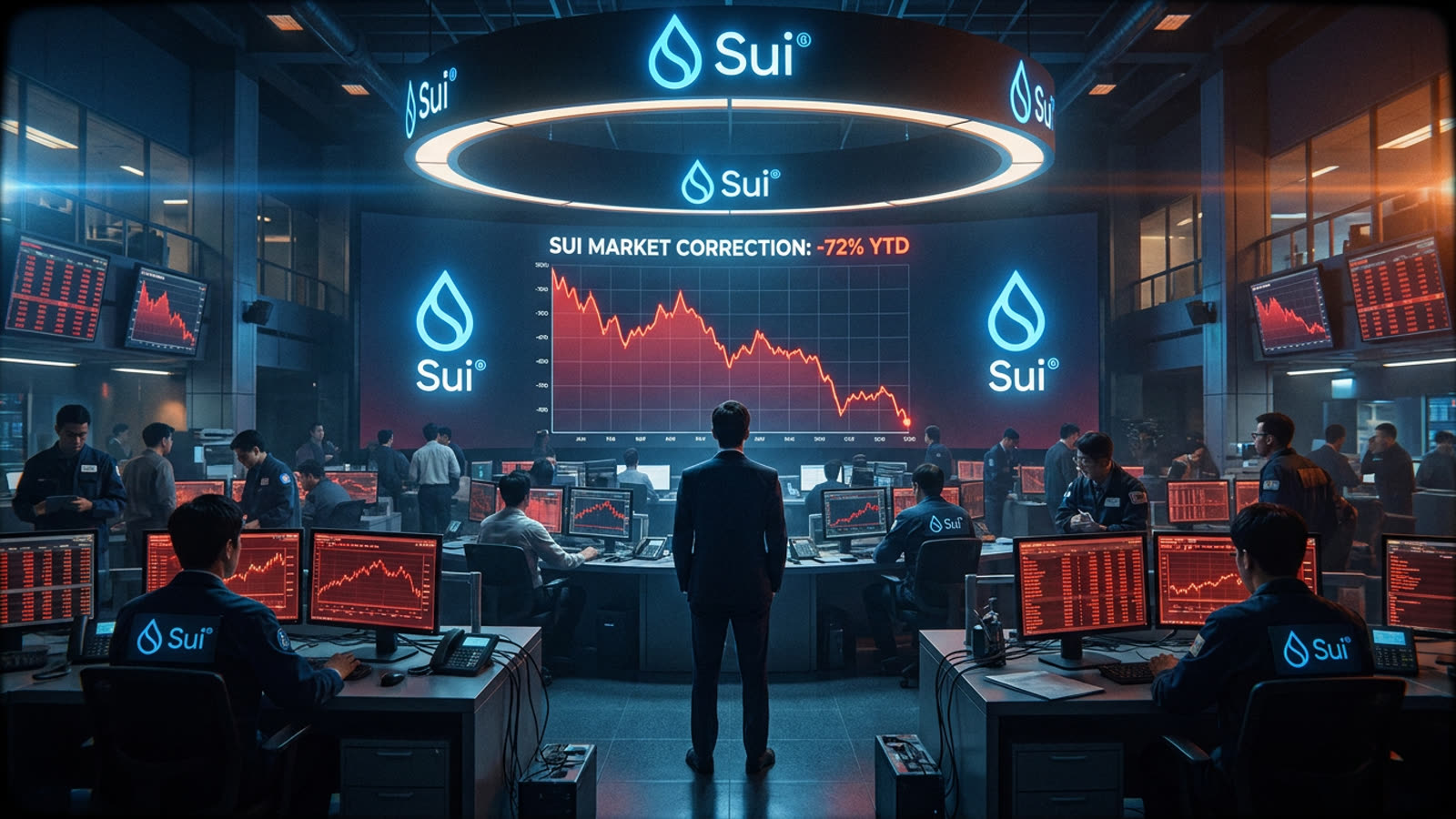 Sui's 72% annual decline is not a bug. It's the Layer-1 market correcting itself.
