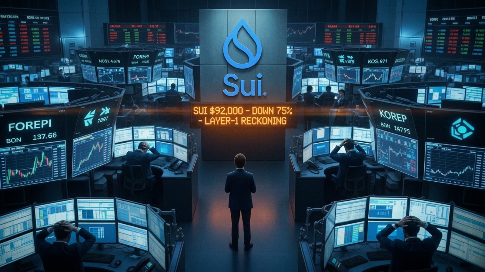 Sui's slow bleed continues. The Layer-1 reckoning is real.