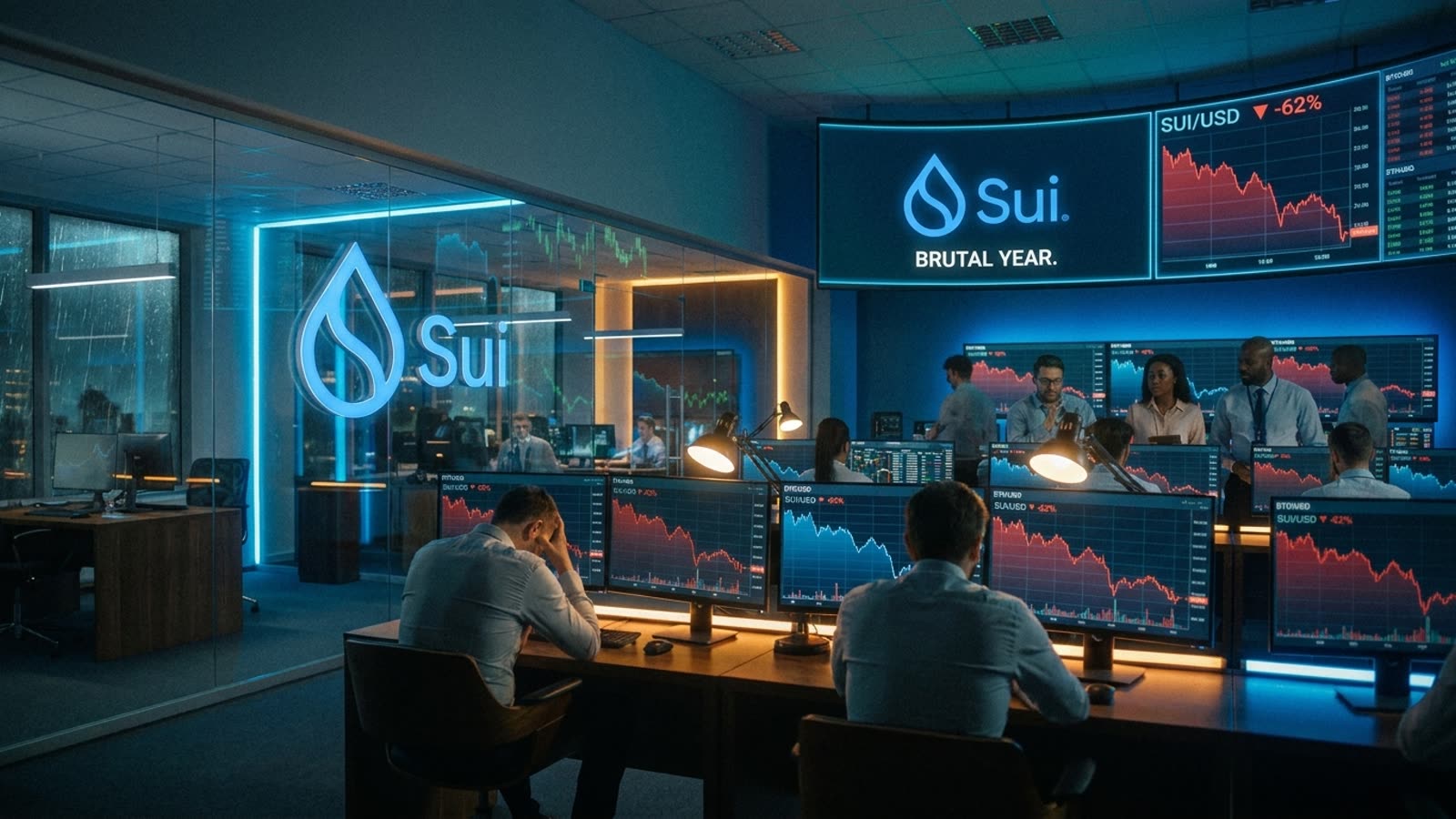 Sui's brutal year exposes the layer-one shakeout nobody wants to discuss. The Move-based chain is down more than 60 percent while competitors rally.