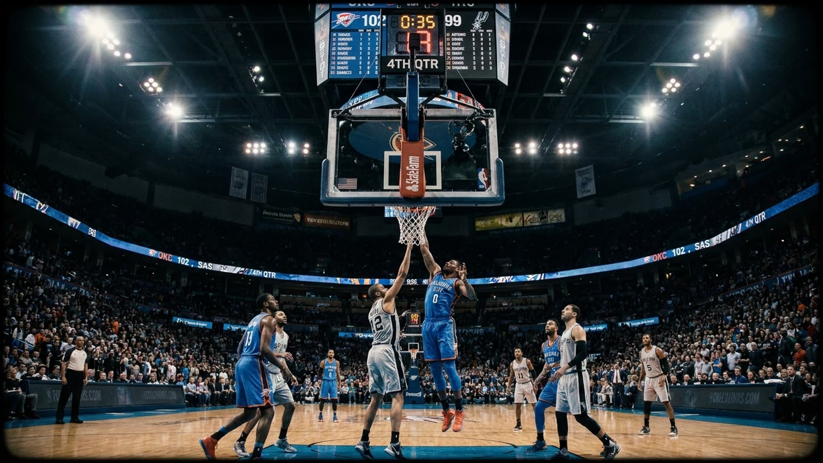 Oklahoma City takes a 3-2 stranglehold on San Antonio. The Thunder's path to the Finals now runs through their own arena.