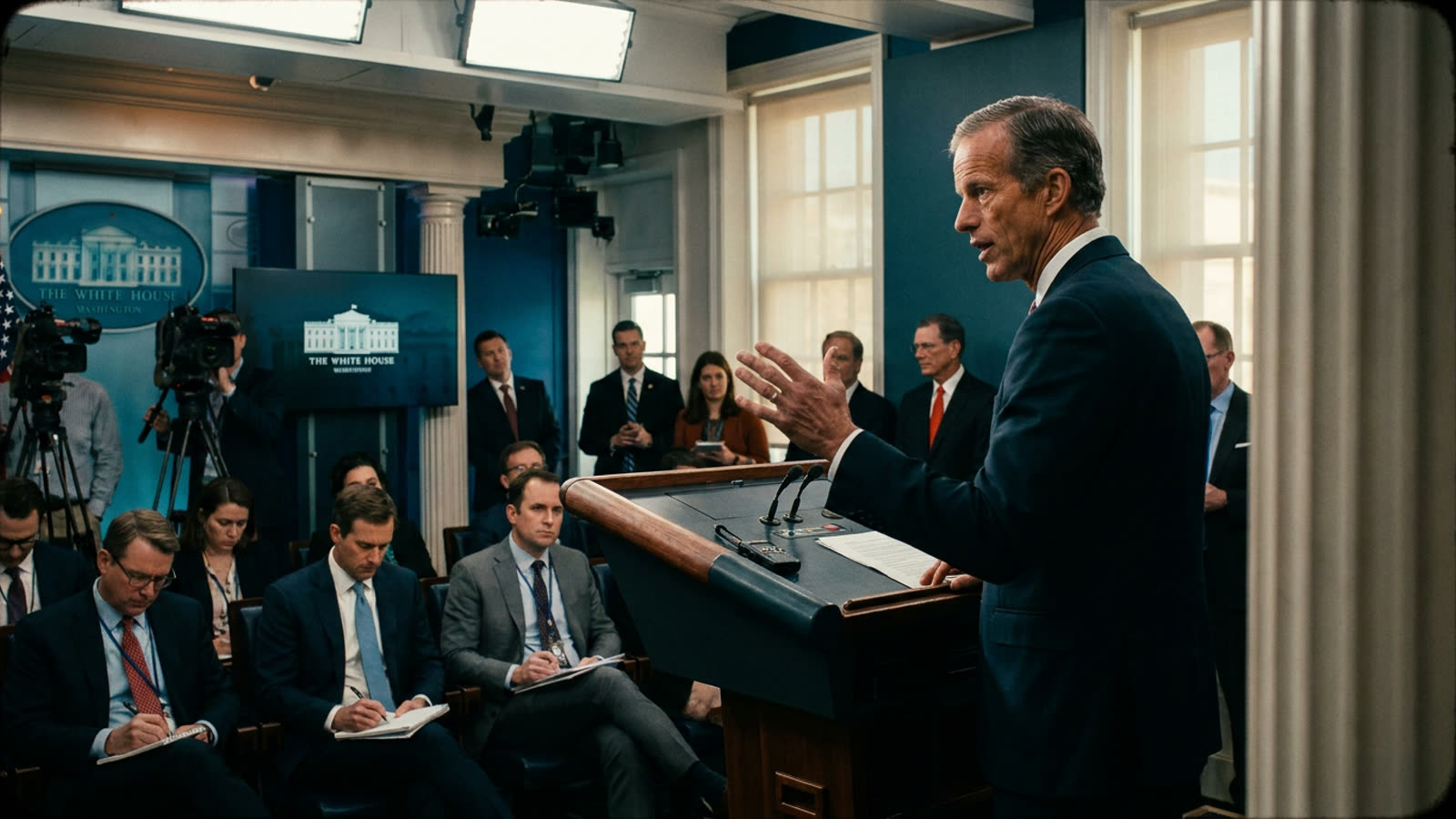 John Thune tells the White House to kill its own slush fund. The Senate Majority Leader just drew a line.