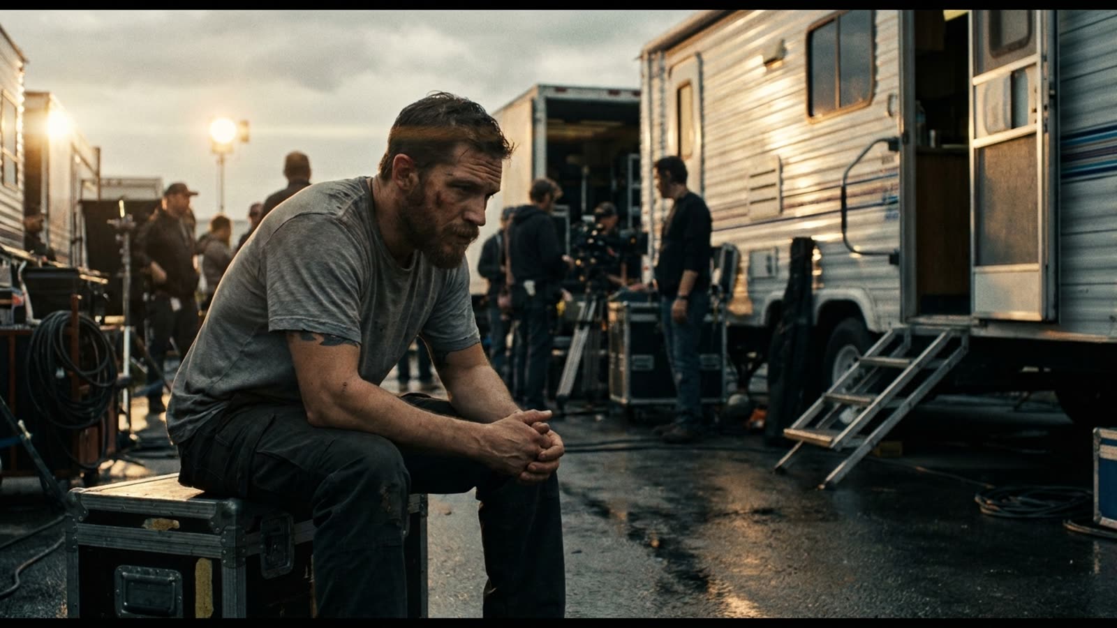 Tom Hardy allegedly hid in his trailer for days during MobLand production. The method actor's mystique is wearing thin.
