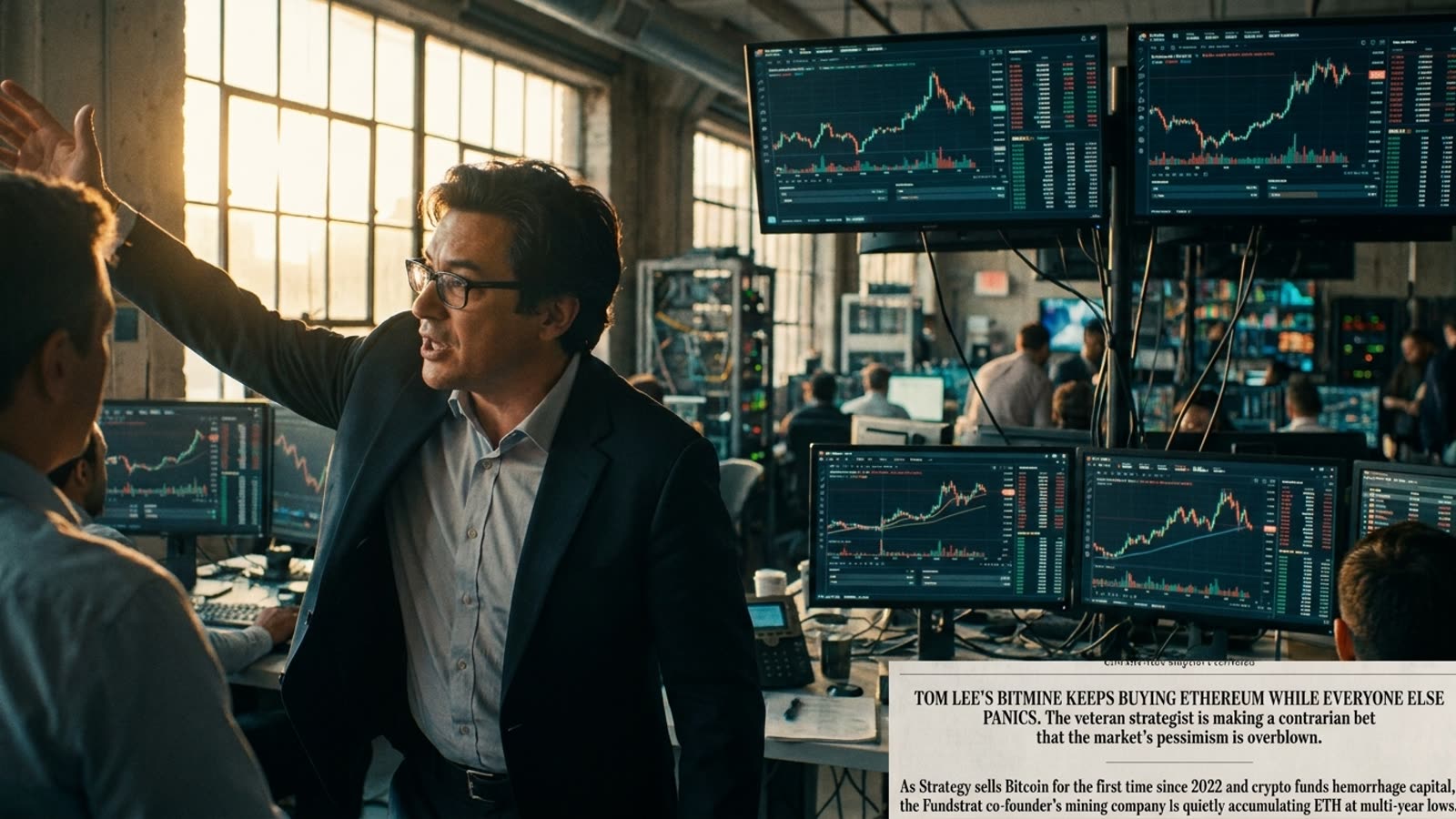 Tom Lee's BitMine keeps buying Ethereum while everyone else panics. The veteran strategist is making a contrarian bet that the market's pessimism is overblown.