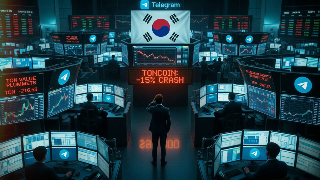 Toncoin crashes 15% as Telegram's crypto ambitions collide with reality. The blockchain that was supposed to onboard a billion users is hemorrhaging value instead.