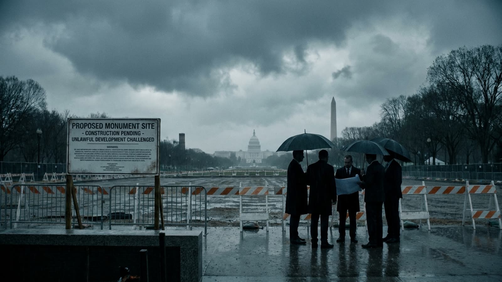 Trump's 250-Foot Arch Hits a Wall. Virginia and D.C. Say It's Flagrantly Unlawful.