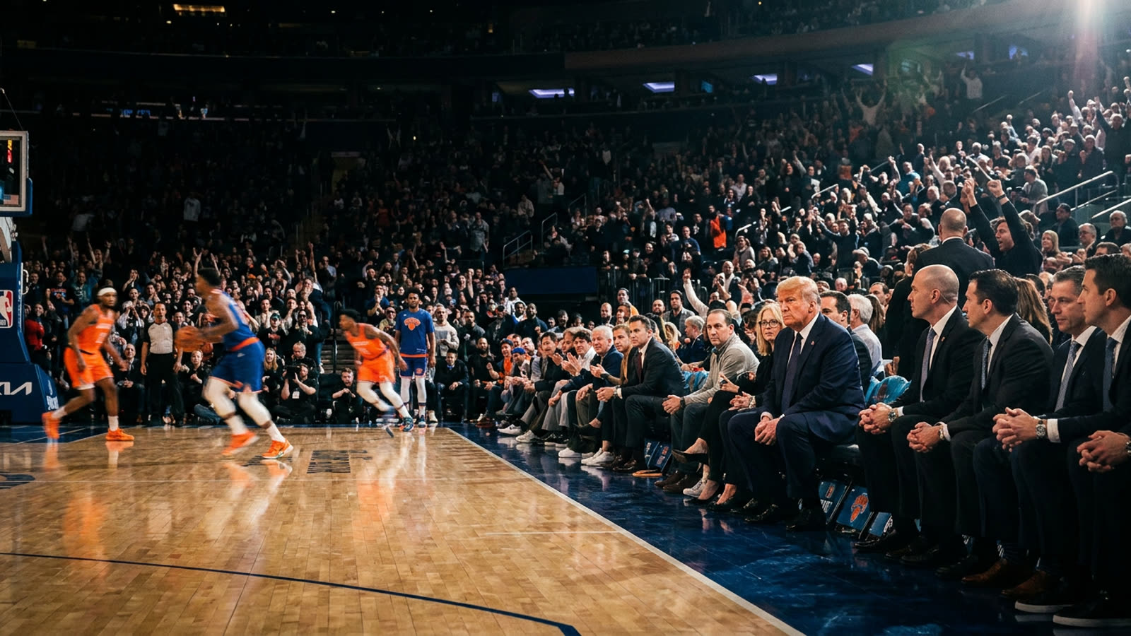 Trump plans to attend NBA Finals at Madison Square Garden. The arena that launched his political career becomes his victory lap.