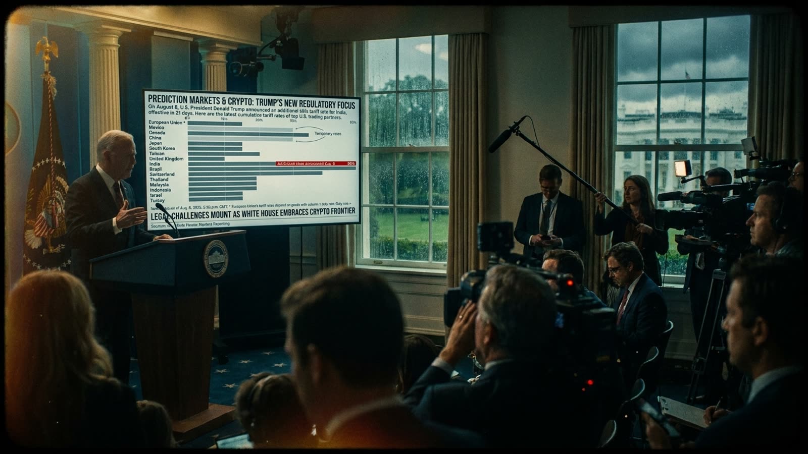 Trump embraces prediction markets as legal challenges mount. The White House is picking a side in crypto's most contested frontier.