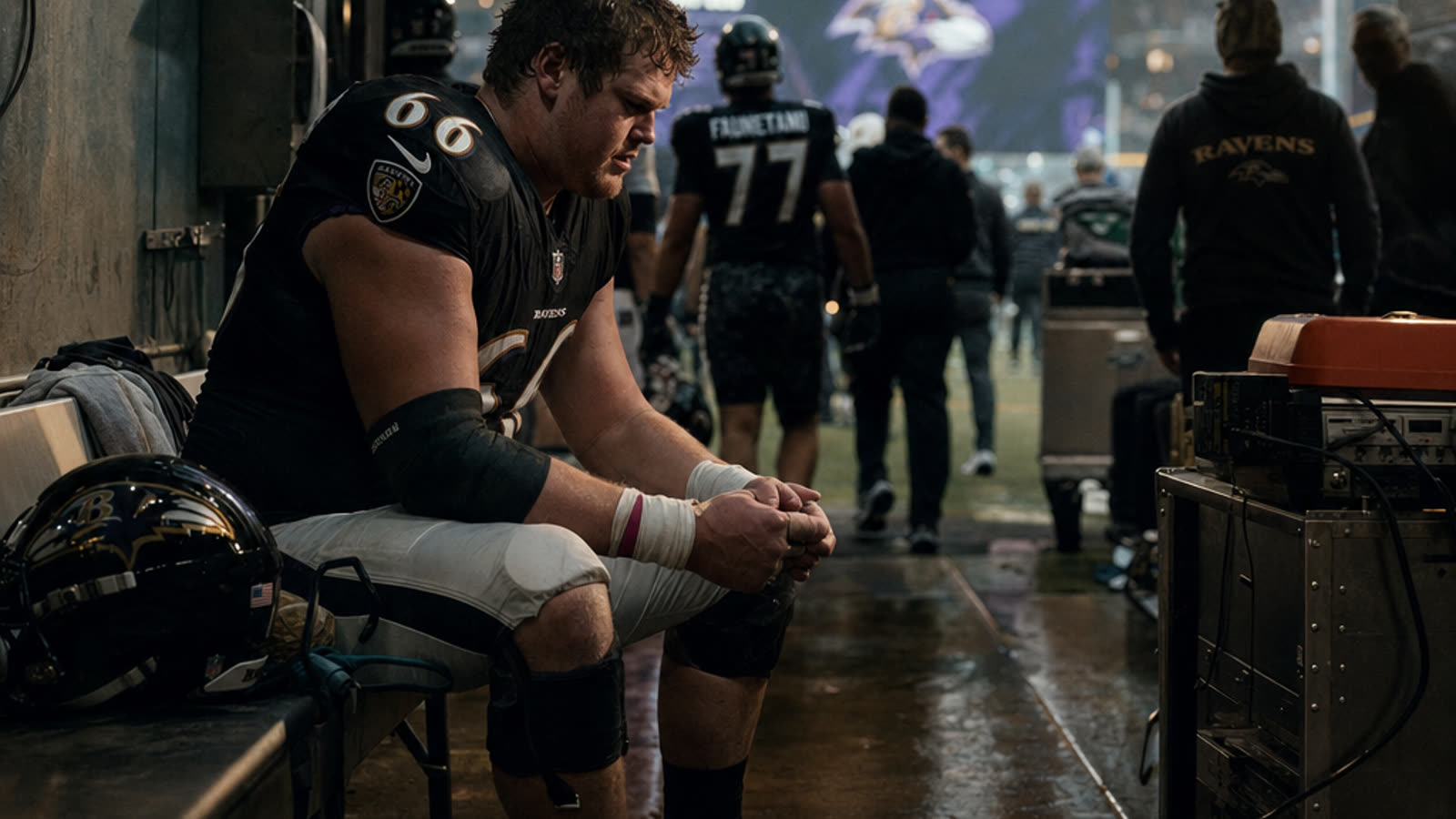 Baltimore trades for Tyler Jurgens. The Ravens just admitted their offensive line was a championship liability.