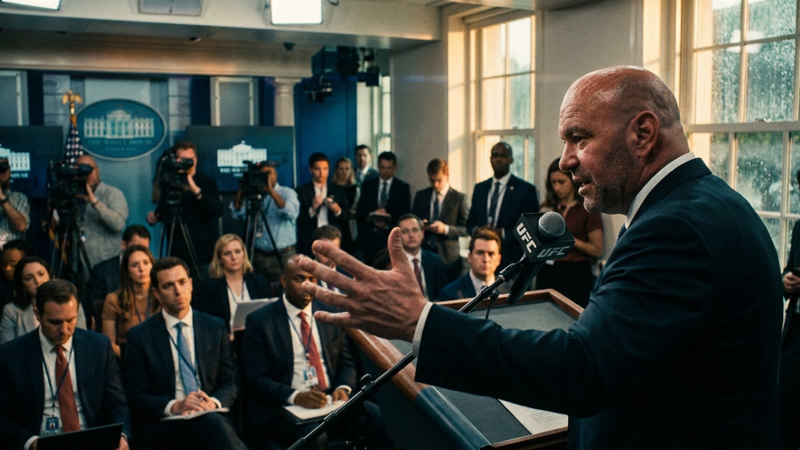 Trump is hosting a UFC fight at the White House. The line between politics and entertainment has officially vanished.