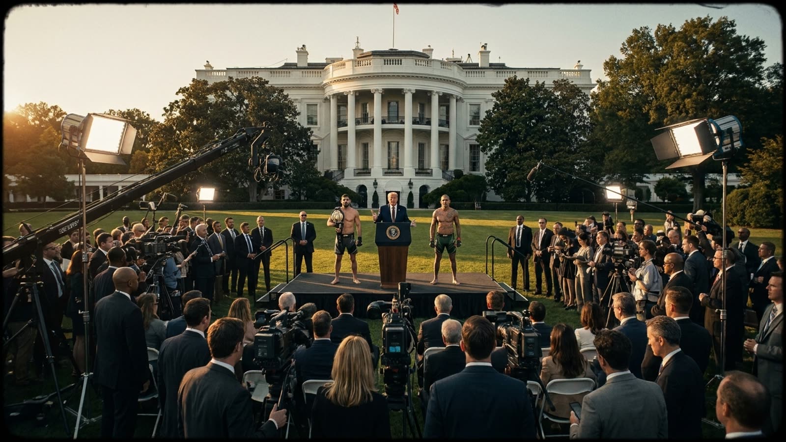 Trump Hosts UFC at the White House. The spectacle says more about the presidency than about fighting.