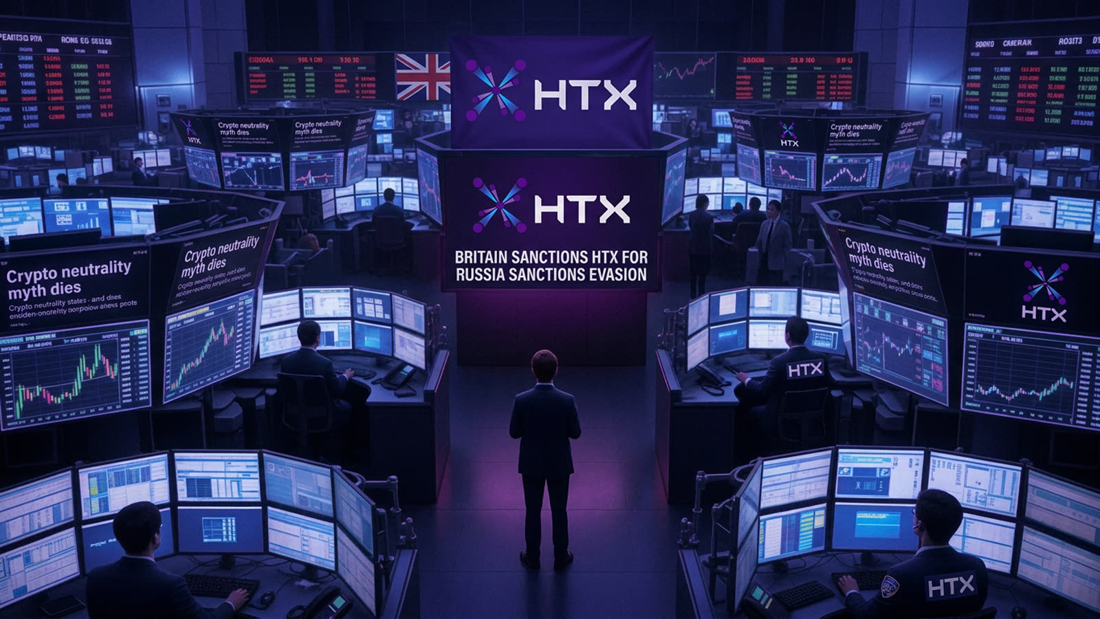 Britain sanctions HTX for helping Russia evade financial controls. The crypto industry's neutrality myth dies a little more.