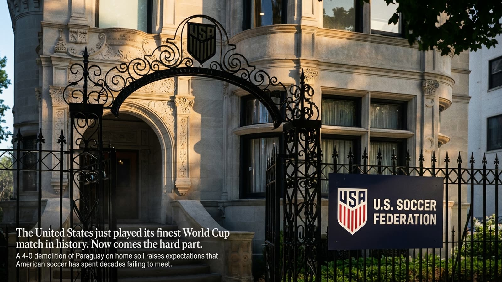 The United States just played its finest World Cup match in history. Now comes the hard part.