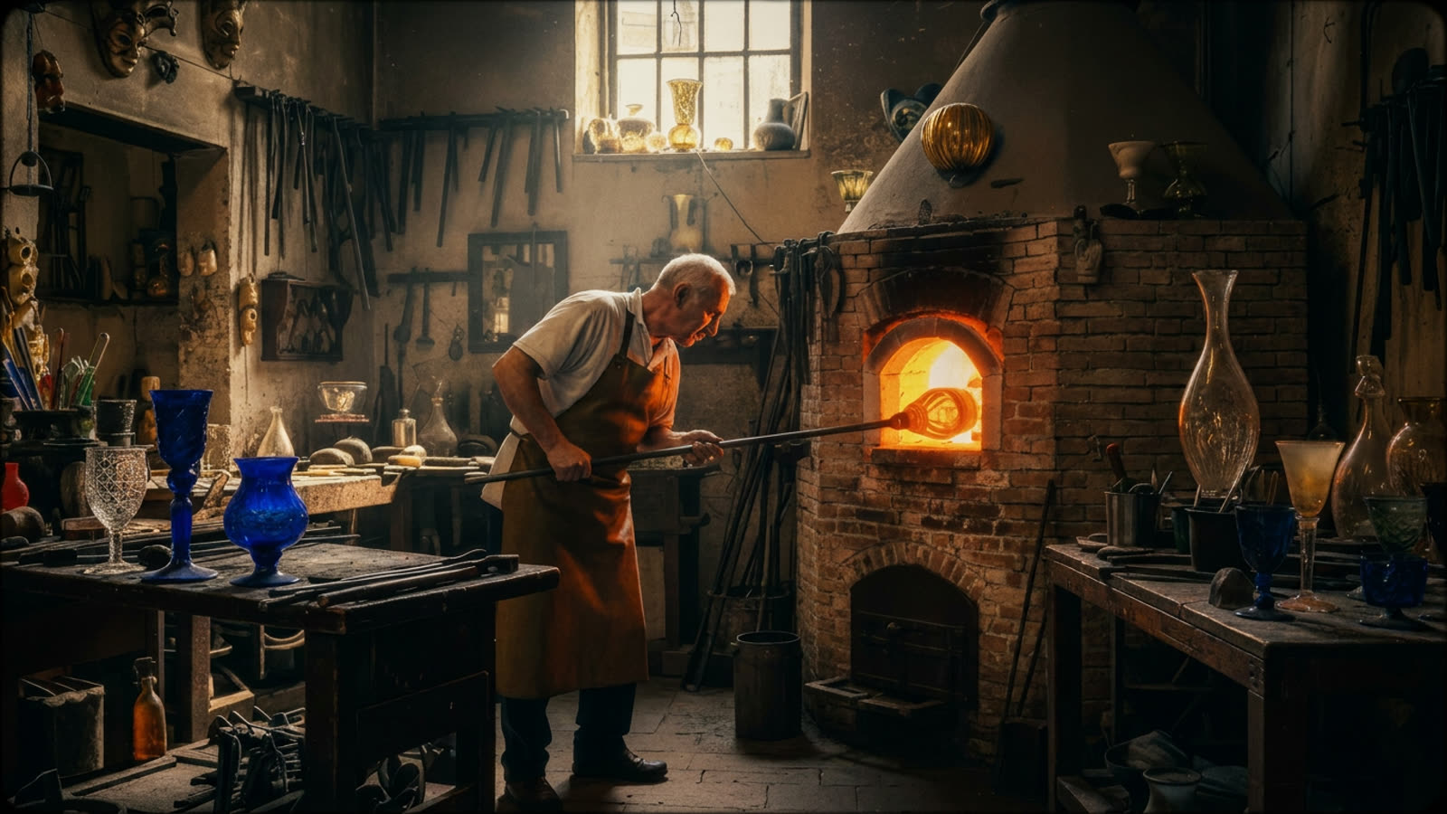 The furnaces of Murano have burned for eight centuries. What they produce is less about glass than about the stubborn persistence of human skill.