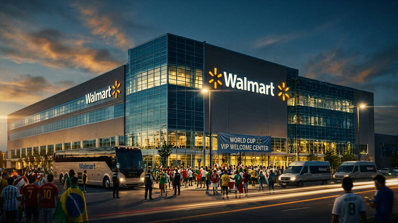 Walmart is running VIP tours for World Cup visitors. The stadium-adjacent superstore is America's real arena.