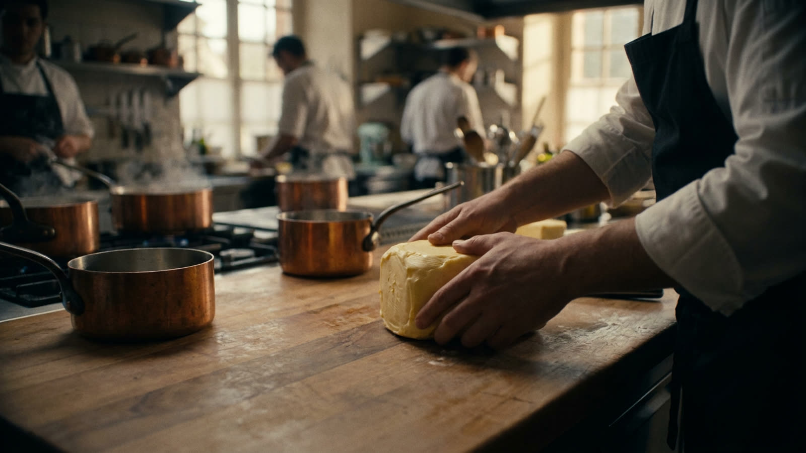 The tyranny of olive oil has a worthy adversary. Butter never actually left fine dining.