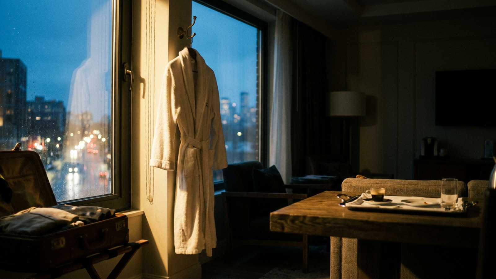 The Hotel Bathrobe Industrial Complex. How a humble terry cloth garment became the ultimate signifier of having arrived.