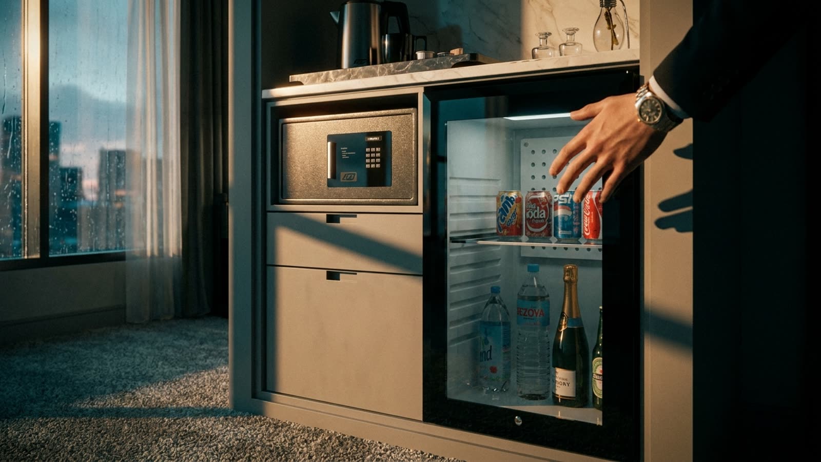 The hotel minibar is a monument to irrational pricing. It endures because hospitality runs on theater, not logic.