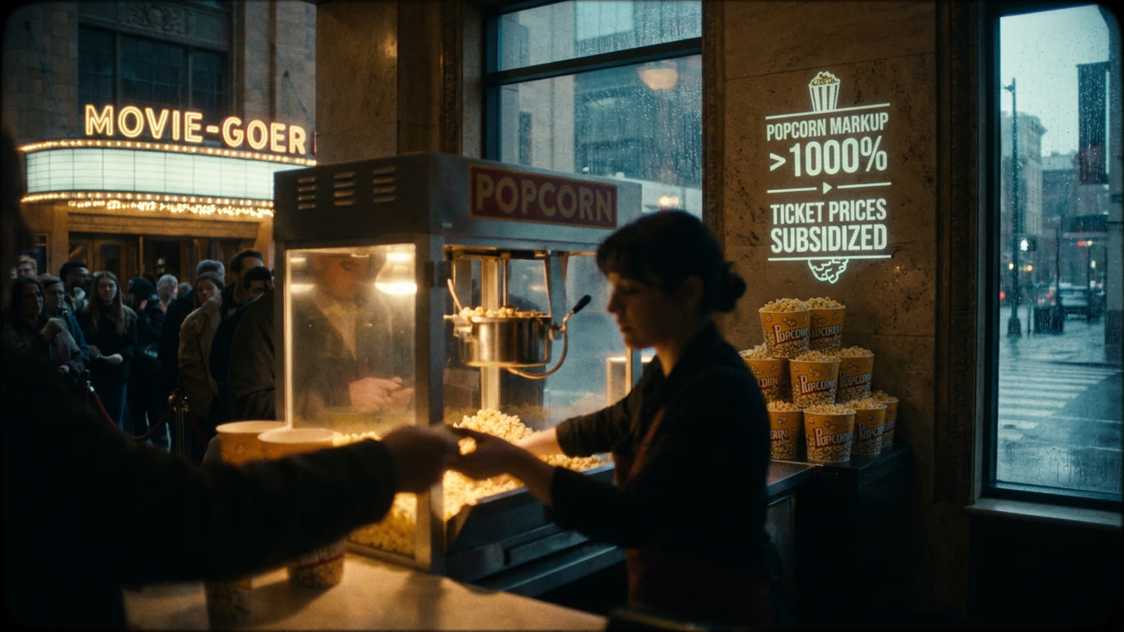 The economics of cinema pricing are more complex than you think. From popcorn subsidies to studio deals, here's what really drives ticket prices.