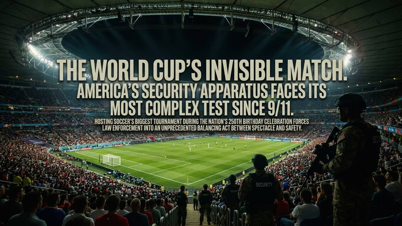 The World Cup's invisible match. America's security apparatus faces its most complex test since 9/11.
