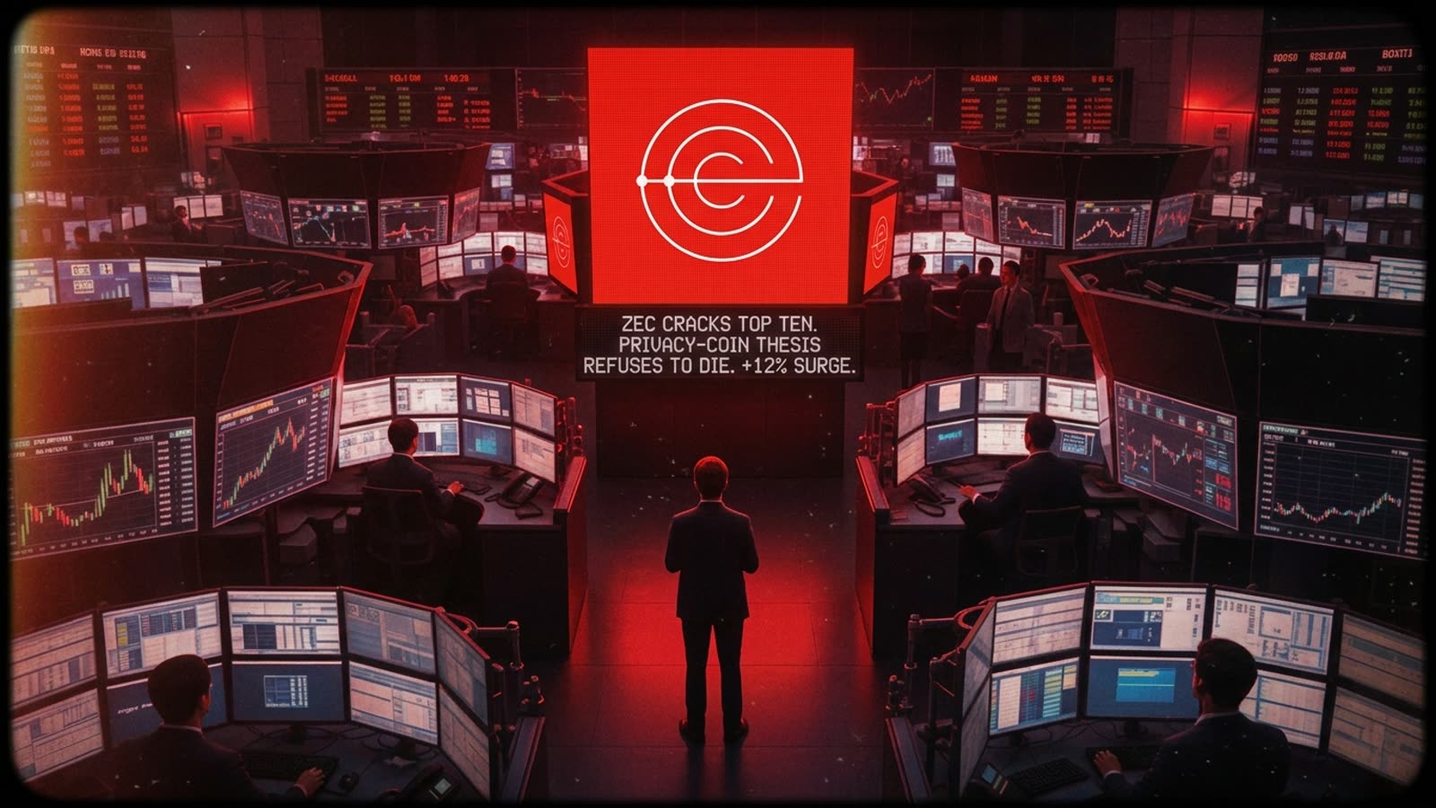 Zcash cracks the top ten. The privacy-coin thesis refuses to die.