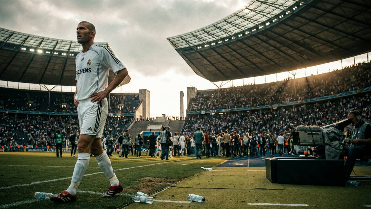 The headbutt that ended an era. Zinedine Zidane's final act remains football's most haunting exit.
