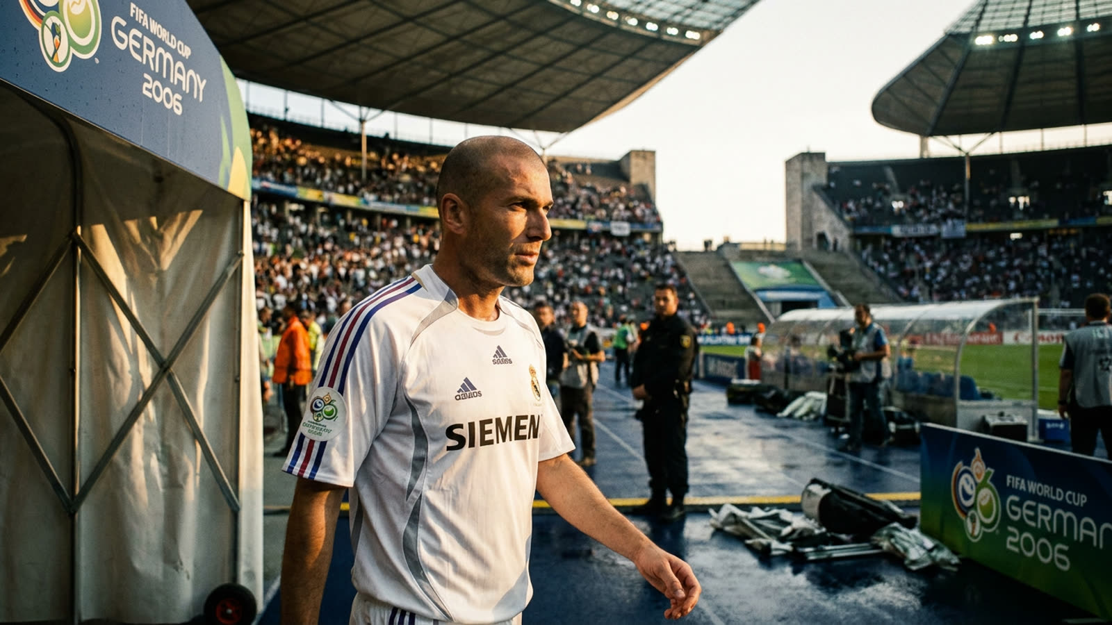 The headbutt that ended a career and began a legend. Zinedine Zidane's final act remains football's most confounding masterpiece.
