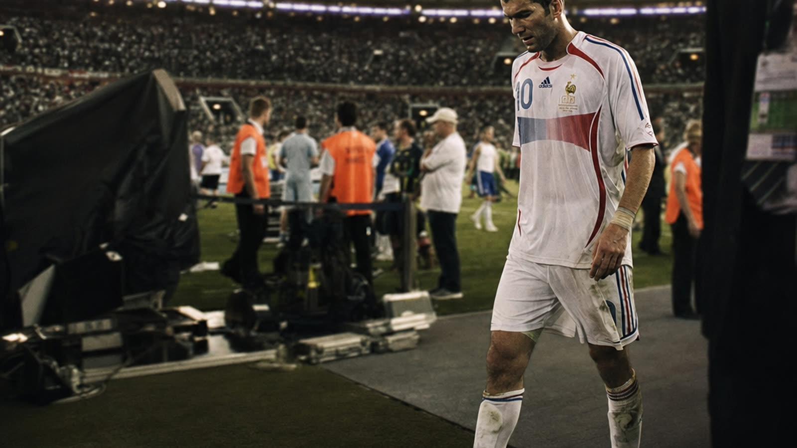 The nine seconds that rewrote a legend. Zinedine Zidane's headbutt remains football's most confounding exit.